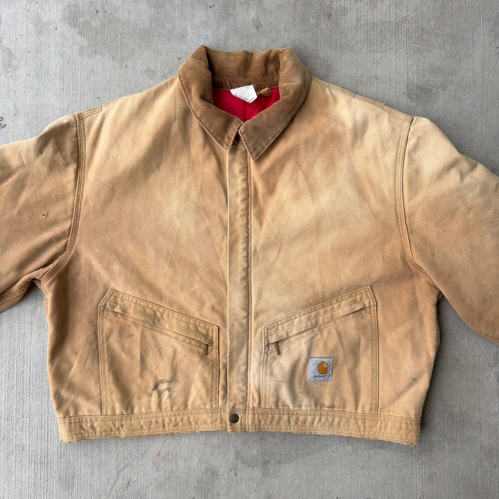 Carhartt cropped detroit style brown work wear jacket - Picture 2 of 9